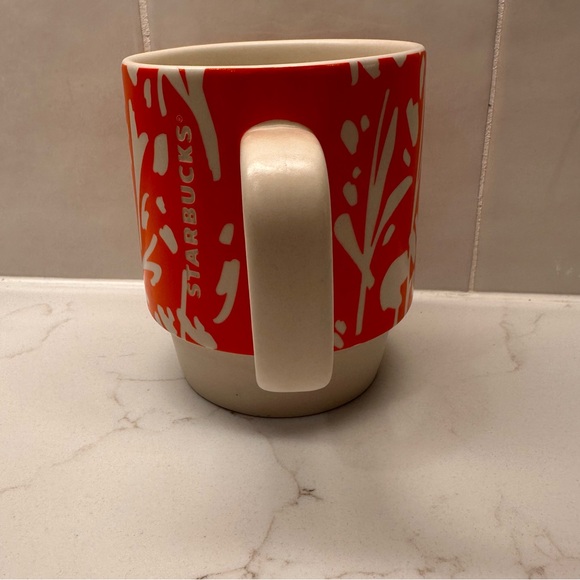 Starbucks 2016 Orange Floral Mug - Picture 2 of 6